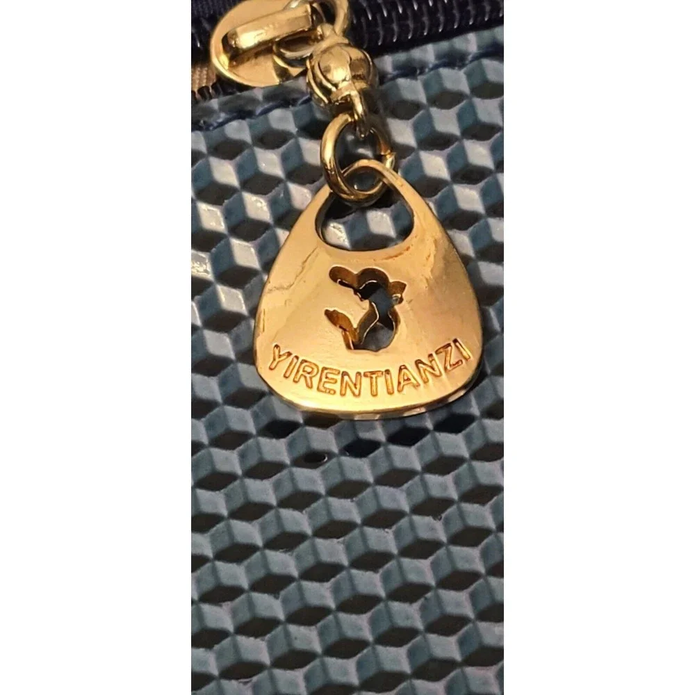 Womens Expandable One Handle Purse Green Gold Color Strap Yirentianzi - Picture 3 of 12